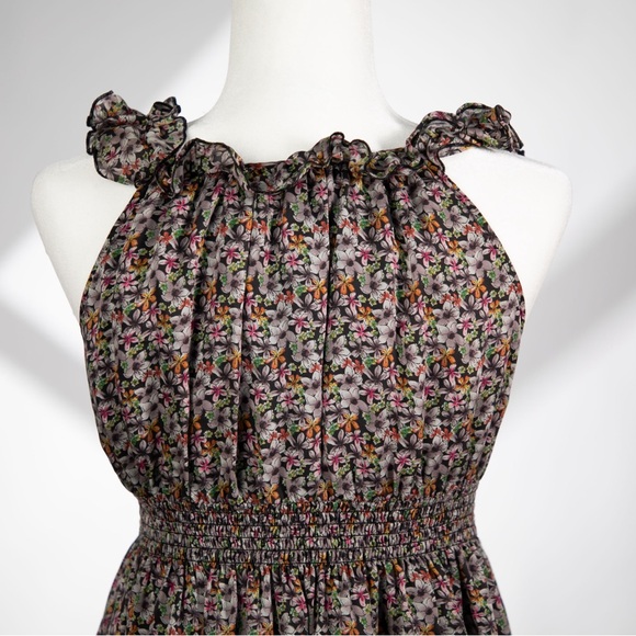 Tristan 100% Silk Floral Dress Size Small (Adorable & Flowy) - Picture 5 of 6